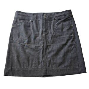Athleta Gray Women's Knee Length Skirt pockets size 12